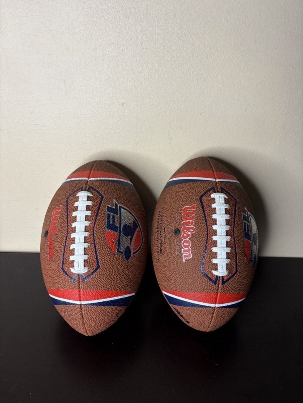 Lot Of 2 Wilson AFL Speed Skin One Footballs Full Size 13 PSI